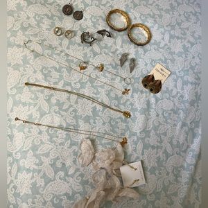 Jewellery earrings, necklace and bracelets